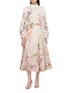 Main View - Click To Enlarge - ZIMMERMANN - Rebellion Linen Midi Dress