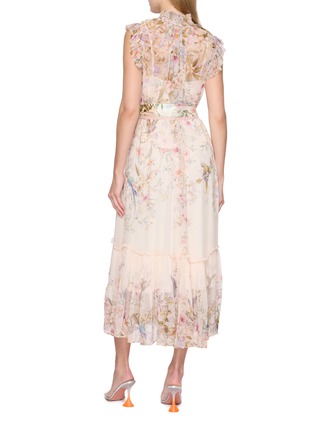 Back View - Click To Enlarge - ZIMMERMANN - Rebellion Flutter Dress