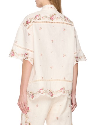 Back View - Click To Enlarge - ZIMMERMANN - Patience Linen Shirt