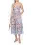 Figure View - Click To Enlarge - ZIMMERMANN - Awaken Picnic Linen Midi Dress