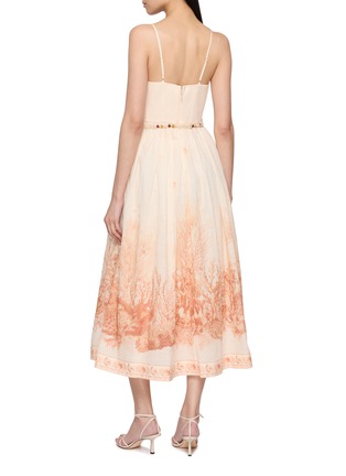 Back View - Click To Enlarge - ZIMMERMANN - Wanderlust Sleeveless Corset Cotton Midi Dress