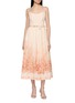 ZIMMERMANN Wanderlust Sleeveless Corset Cotton Midi Dress