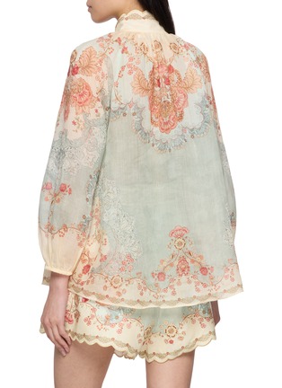 Back View - Click To Enlarge - ZIMMERMANN - Daylight Ramie Blouse