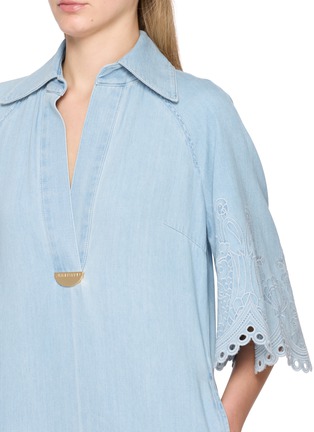  - ZIMMERMANN - Daylight Light Wash Denim Midi Dress