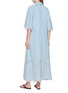 Back View - Click To Enlarge - ZIMMERMANN - Daylight Light Wash Denim Midi Dress