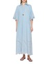 ZIMMERMANN Daylight Light Wash Denim Midi Dress
