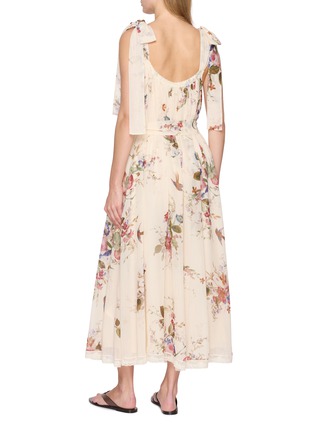 Back View - Click To Enlarge - ZIMMERMANN - Patience Cotton Silk Slip Dress