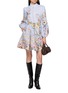Figure View - Click To Enlarge - ZIMMERMANN - Rebellion Linen Mini Dress