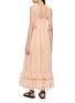 Back View - Click To Enlarge - ZIMMERMANN - Awaken Textured Striped Cotton Maxi Dress