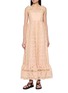 ZIMMERMANN Awaken Textured Striped Cotton Maxi Dress