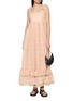 Figure View - Click To Enlarge - ZIMMERMANN - Awaken Textured Striped Cotton Maxi Dress