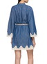 Back View - Click To Enlarge - ZIMMERMANN - Awaken Cotton Denim Mini Dress