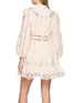 Back View - Click To Enlarge - ZIMMERMANN - Patience Plunge Linen Mini Dress