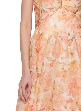  - ZIMMERMANN - Rebellion Draped Silk Linen Midi Dress