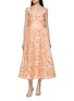ZIMMERMANN Rebellion Draped Silk Linen Midi Dress