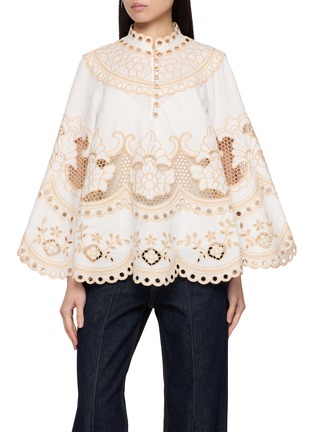 Main View - Click To Enlarge - ZIMMERMANN - Wanderlust Linen Tunic Top