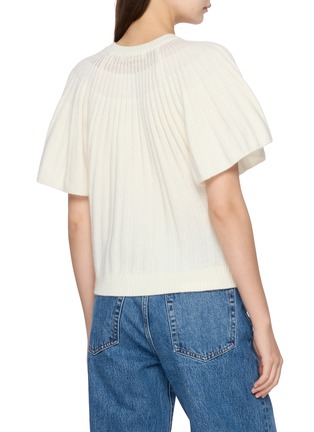 Back View - Click To Enlarge - FRAME - The Flutter Wool Cashmere Cardigan