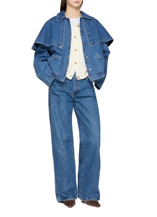 Figure View - Click To Enlarge - FRAME - The Flutter Wool Cashmere Cardigan