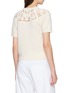 Back View - Click To Enlarge - FRAME - The Lace Gathered Cashmere Knit Top