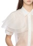  - FRAME - The Silk Organza Cape Top