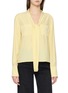 Main View - Click To Enlarge - FRAME - The Silk Modern Tie Blouse