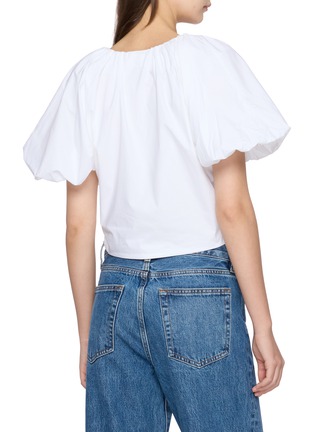 Back View - Click To Enlarge - FRAME - The Dramatic Sleeve Cotton Blouse