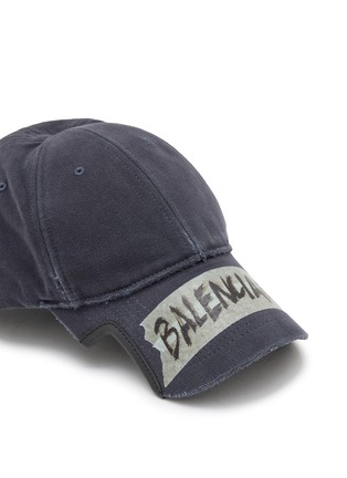 Detail View - Click To Enlarge - BALENCIAGA - Masking Tape Cotton Drill Cap