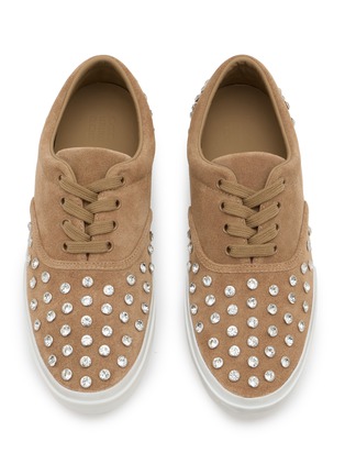 Detail View - Click To Enlarge - PEDDER RED - Nabil Studded Suede Women's Sneakers