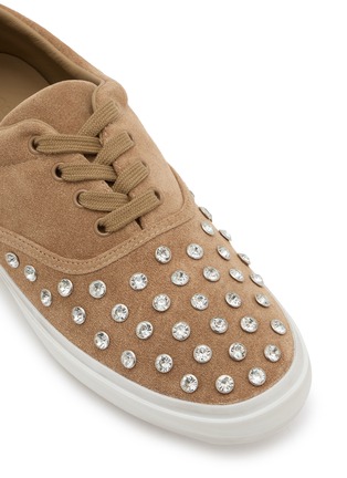 Detail View - Click To Enlarge - PEDDER RED - Nabil Studded Suede Women's Sneakers