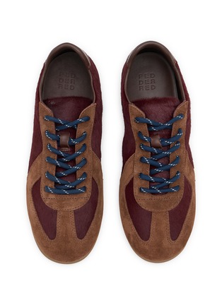 Detail View - Click To Enlarge - PEDDER RED - Petra Pony Suede Women's Sneakers