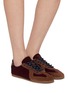 Figure View - Click To Enlarge - PEDDER RED - Petra Pony Suede Women's Sneakers