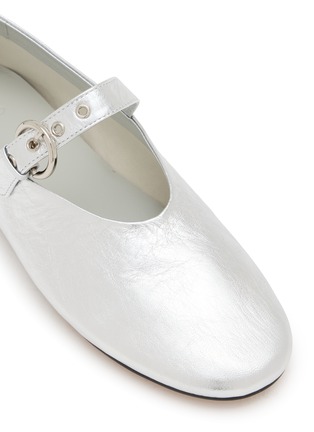 Detail View - Click To Enlarge - PEDDER RED - Beatrice Leather Mary Jane Flats