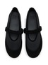 Detail View - Click To Enlarge - PEDDER RED - Baka Mesh Suede Leather Mary Jane Flats