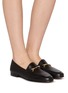 Figure View - Click To Enlarge - PEDDER RED - Taffy Leather Loafers