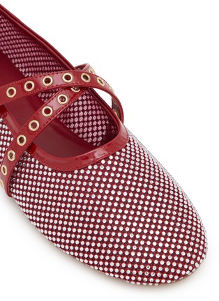 Detail View - Click To Enlarge - PEDDER RED - Bailey Mesh Mary Jane Flats