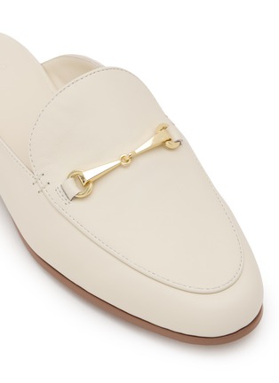 Detail View - Click To Enlarge - PEDDER RED - Taia Leather Loafer Slides