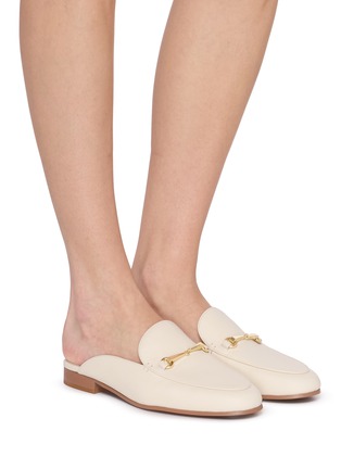 Figure View - Click To Enlarge - PEDDER RED - Taia Leather Loafer Slides