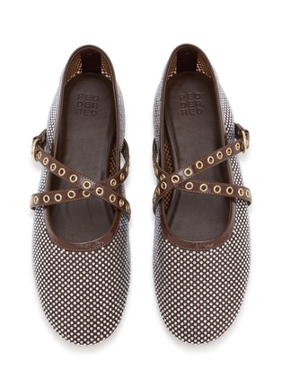 Detail View - Click To Enlarge - PEDDER RED - Bailey Mesh Mary Jane Flats