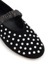 Detail View - Click To Enlarge - PEDDER RED - Bacca Suede Mary Jane Flats