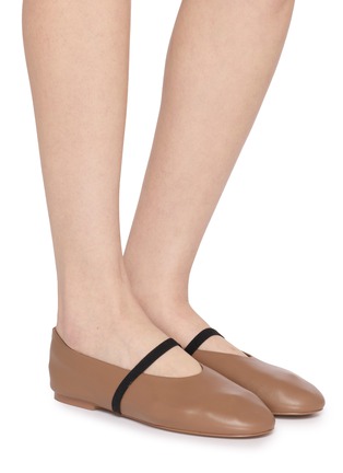 Figure View - Click To Enlarge - PEDDER RED - Charlie Leather Mary Jane Flats