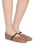 Figure View - Click To Enlarge - PEDDER RED - Charlie Leather Mary Jane Flats