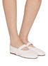Figure View - Click To Enlarge - PEDDER RED - Blake Leather Mary Jane Flats