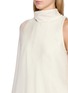  - LA COLLECTION - Detachable High Neck Asymmetrical Drape Maxi Dress