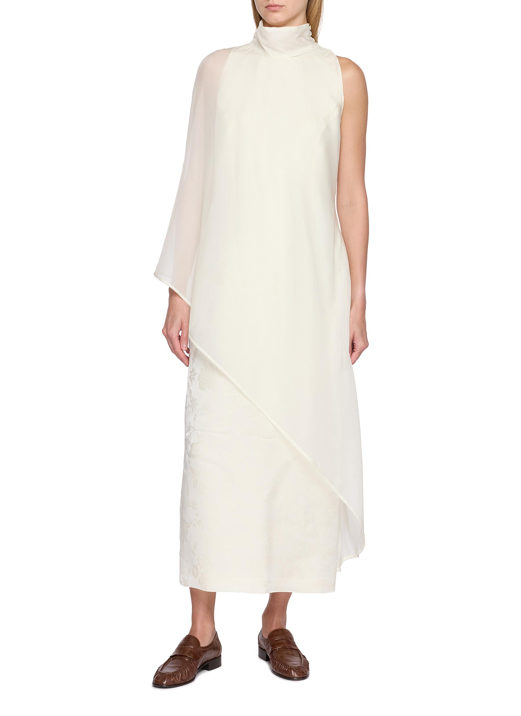 denim maxi dress near me The Winona: Strapless Denim Maxi Dress S
