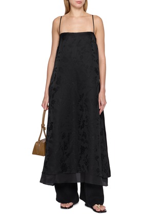 Figure View - Click To Enlarge - LA COLLECTION - Slip A-Line Maxi Dress