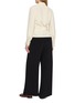 Back View - Click To Enlarge - LA COLLECTION - Wrap Front Tie Waist Blouse