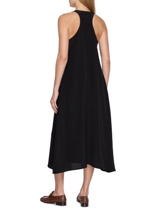 Back View - Click To Enlarge - LA COLLECTION - V-Neck Maxi Dress