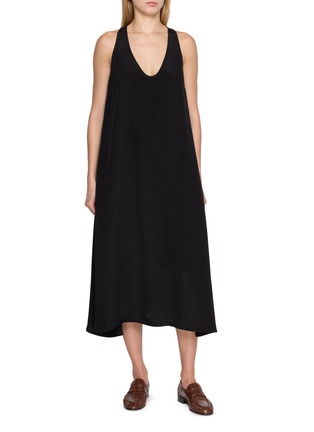 Main View - Click To Enlarge - LA COLLECTION - V-Neck Maxi Dress