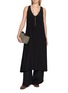Figure View - Click To Enlarge - LA COLLECTION - V-Neck Maxi Dress