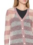  - WE11DONE - Striped V-Neck Knit Cardigan